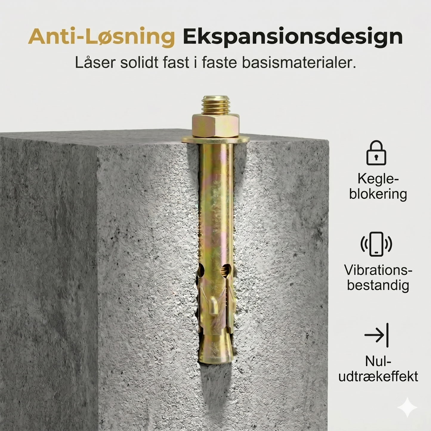 Hammerboreplugs til beton og mursten
