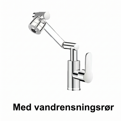 1080° drejelig vandhane, stænkfri, to vandfunktioner