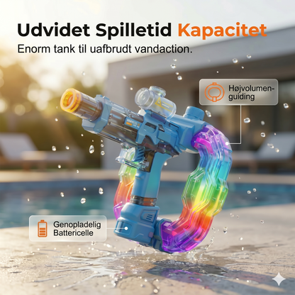 Regnbue lysende vandpistol