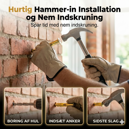 Hammerboreplugs til beton og mursten