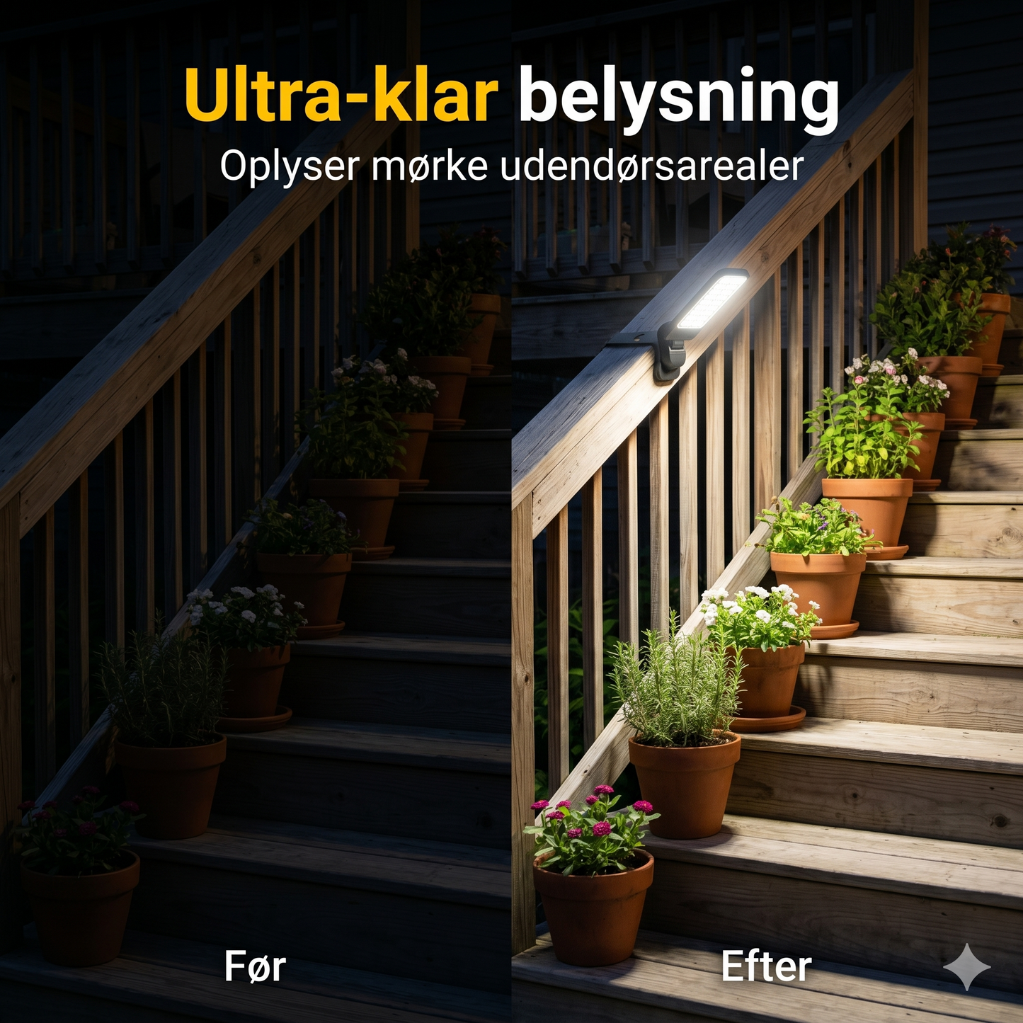 Solcelle udendørslampe – klik den fast, og din have skinner gratis!