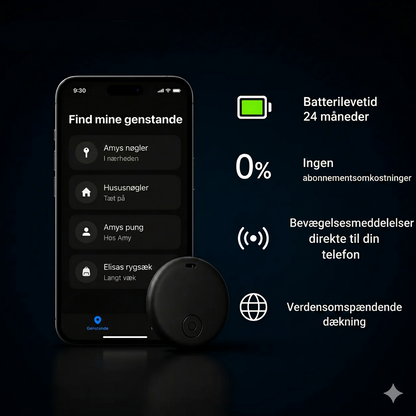 GP90 - Smart GPS-tracker uden abonnement (Android/Apple)