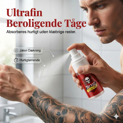 Hydrerende spray til efterbehandling af tatovering