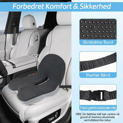 Skridsikker siddepude af memoryskum