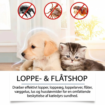 Naturlig loppe- og flåtspray til hunde og katte