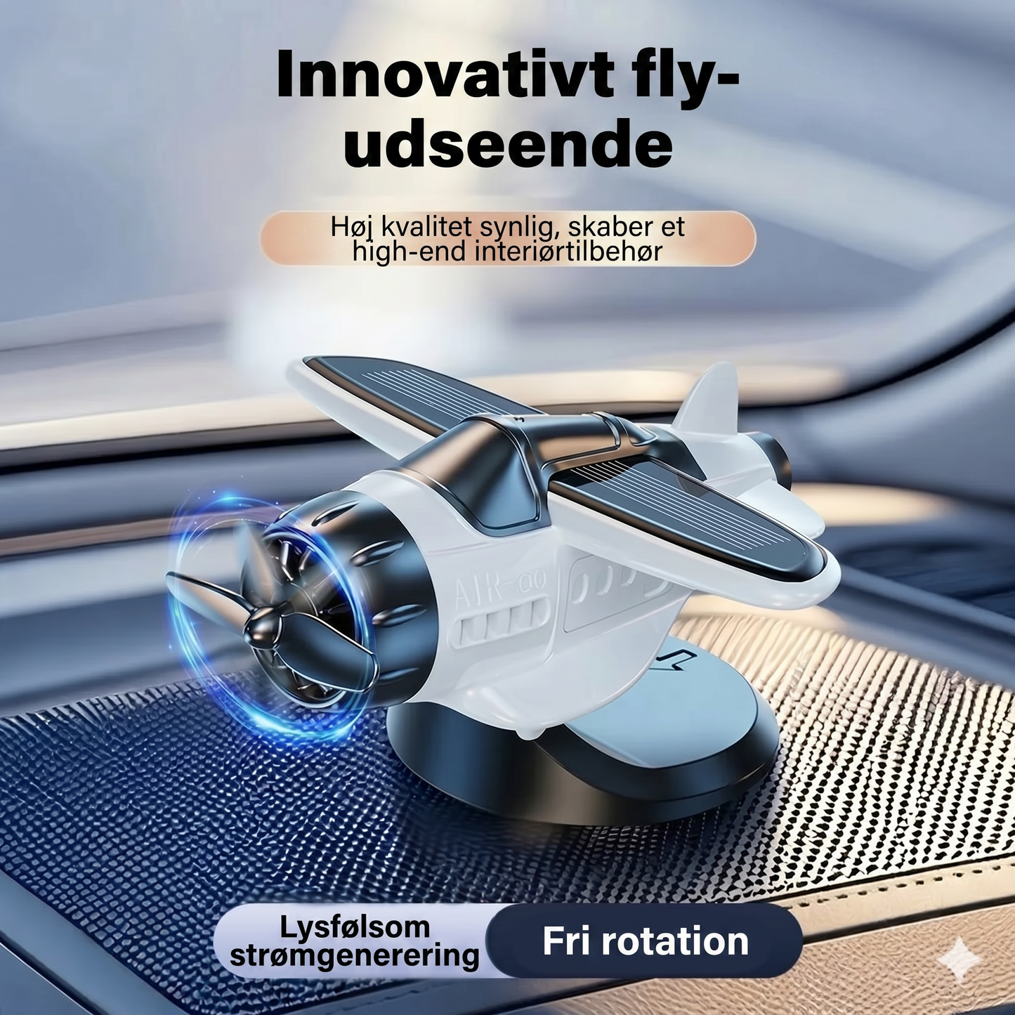 Flymodel til bildekoration med