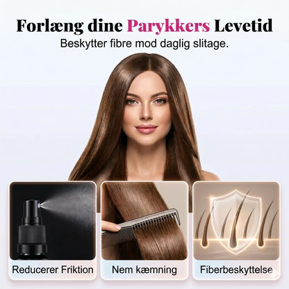 Hårspray til glatning og udglatning af parykker