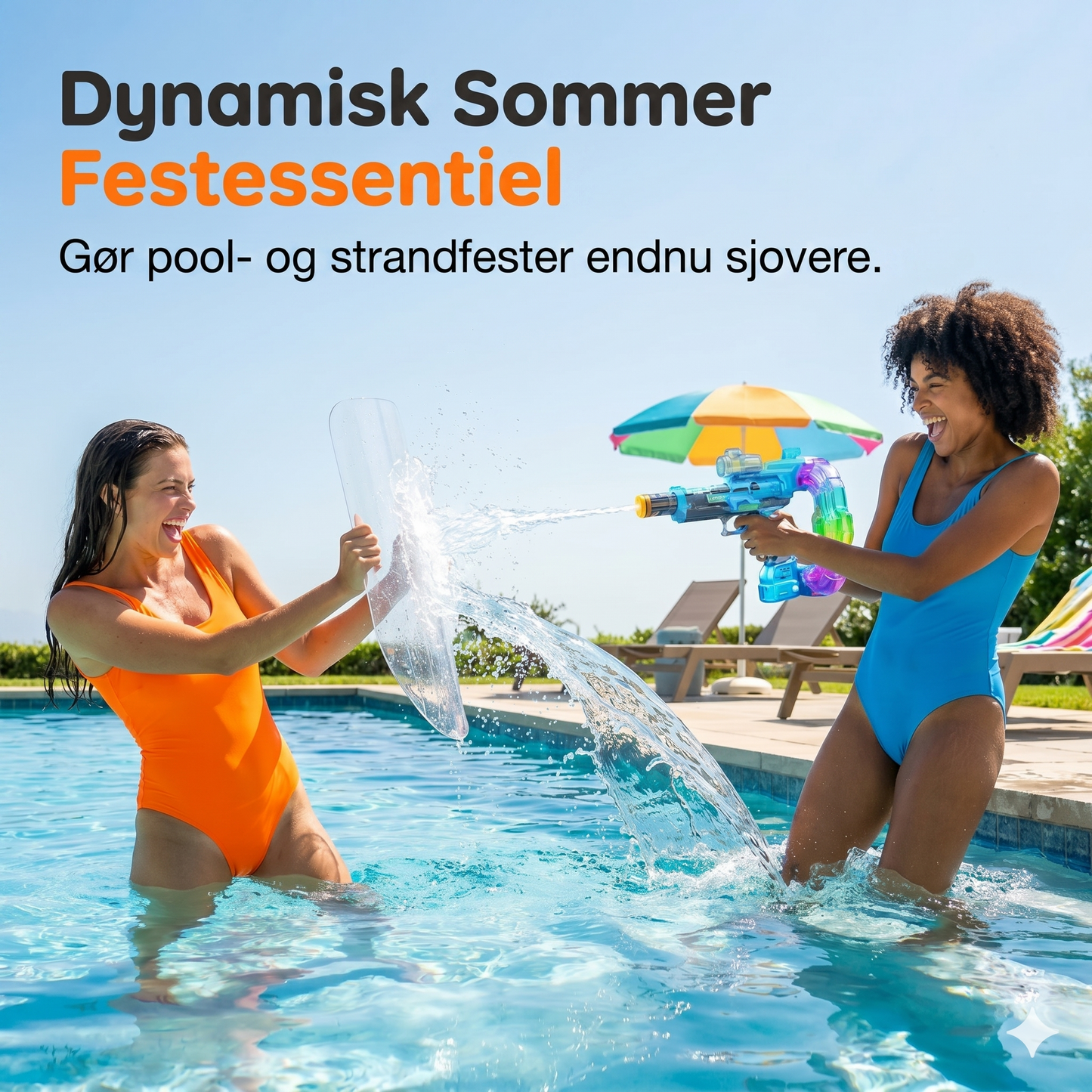 Regnbue lysende vandpistol