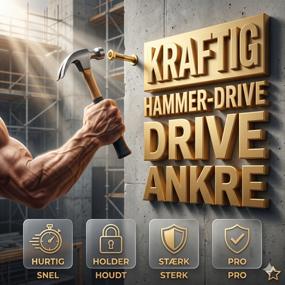 Hammerboreplugs til beton og mursten