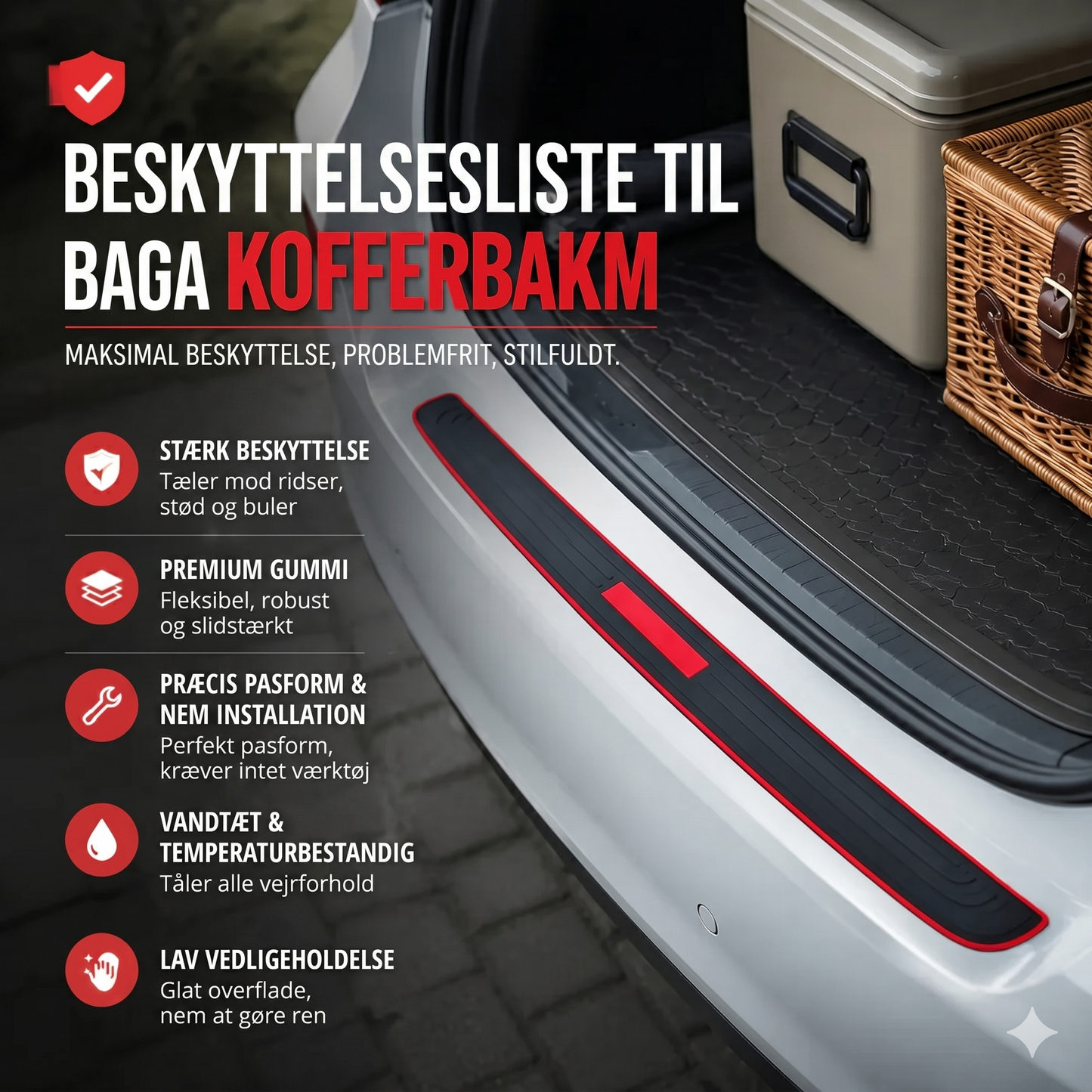 Bagagerumsbeskyttelsesmåtte