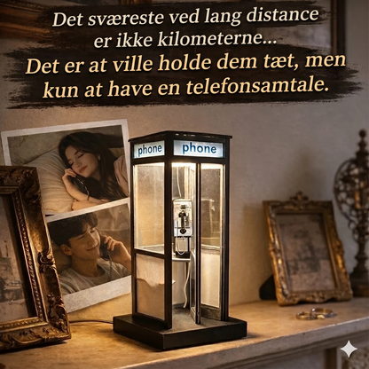 Retro telefonboks lampe