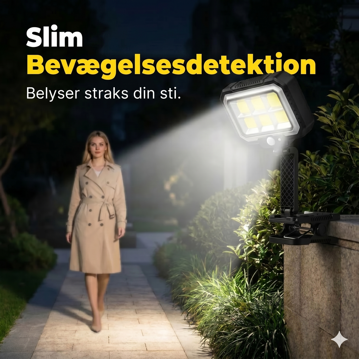 Solcelle udendørslampe – klik den fast, og din have skinner gratis!