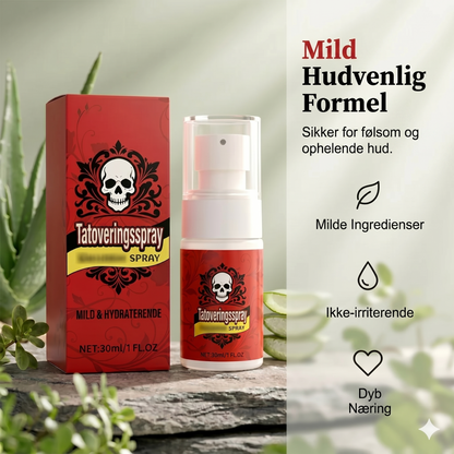 Hydrerende spray til efterbehandling af tatovering
