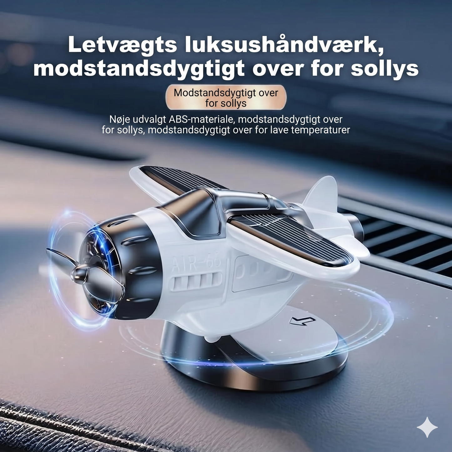 Flymodel til bildekoration med