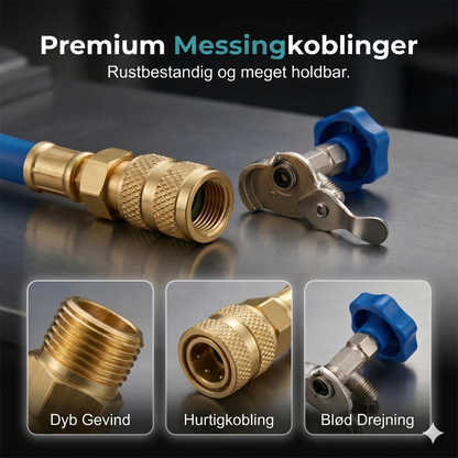 R134a AC-påfyldningsslange med manometer