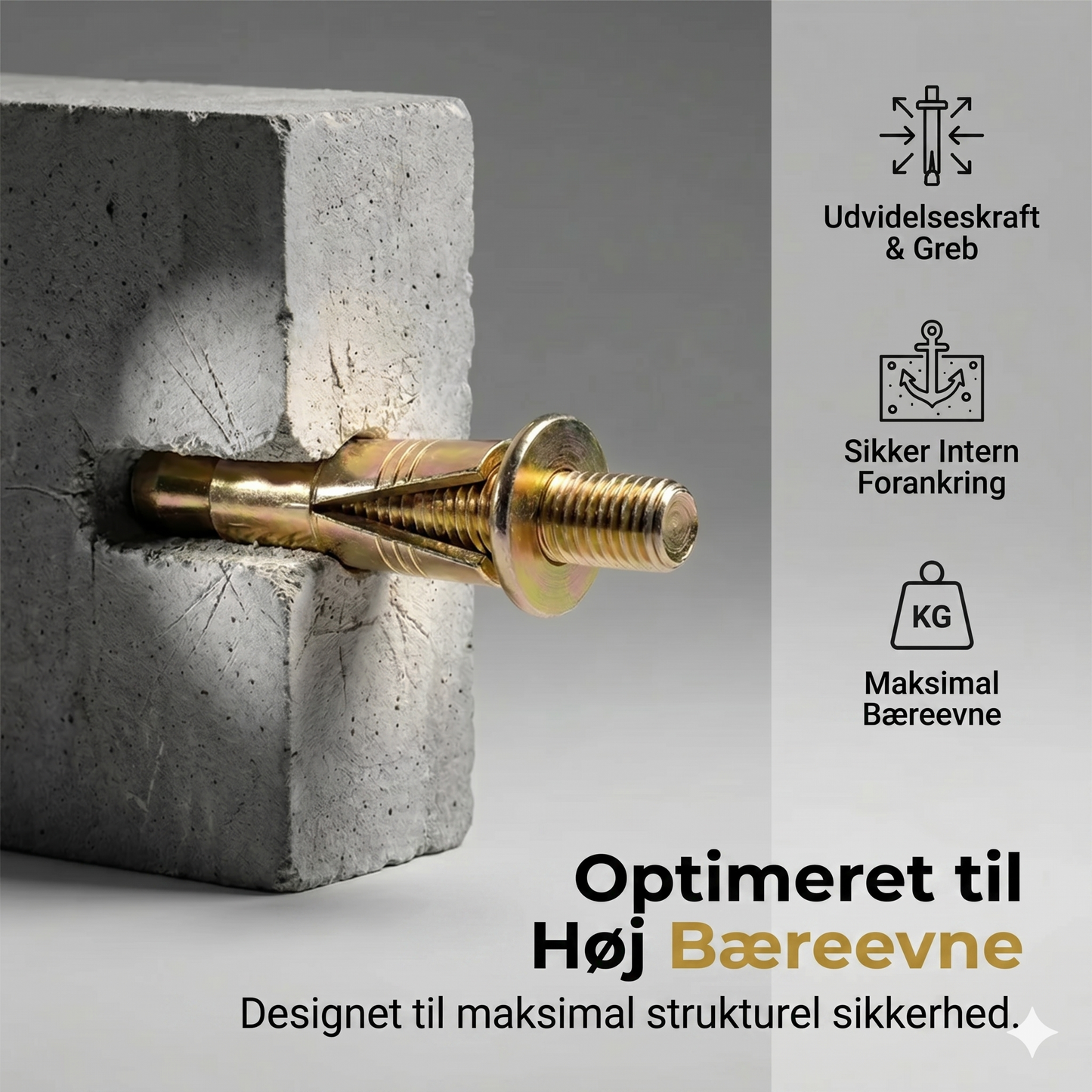 Hammerboreplugs til beton og mursten