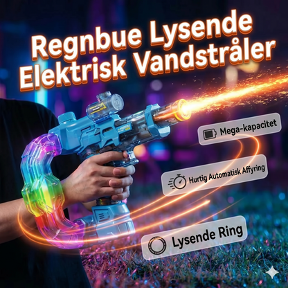 Regnbue lysende vandpistol