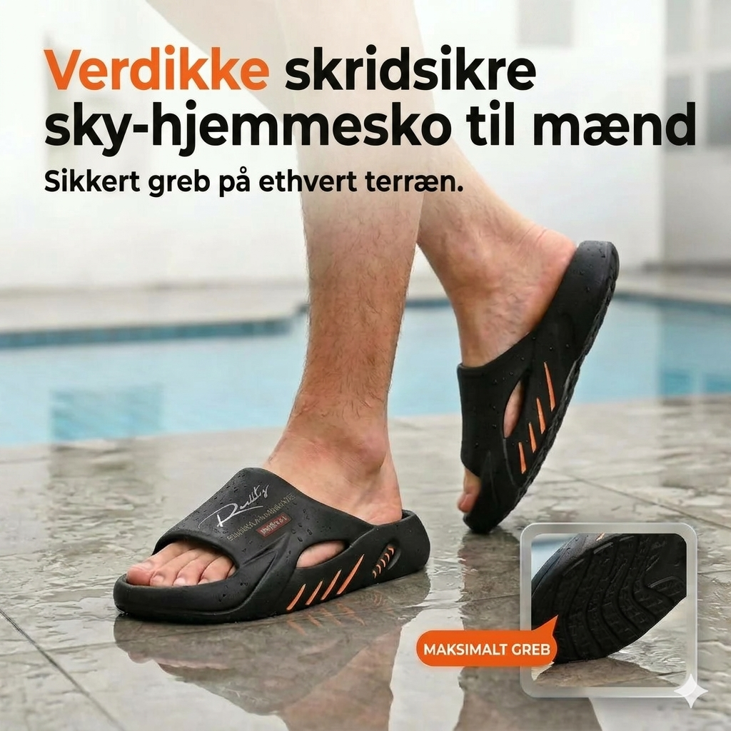 Cloud-sandaler med tyk skridsikker sål til herrer