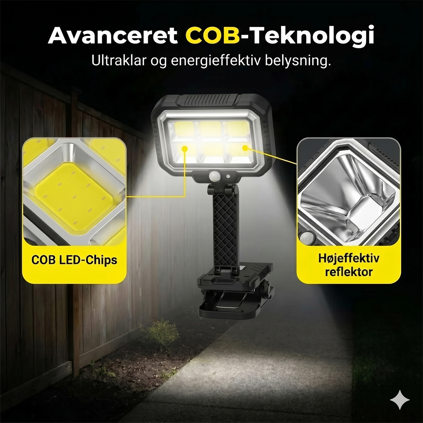 Solcelle udendørslampe – klik den fast, og din have skinner gratis!