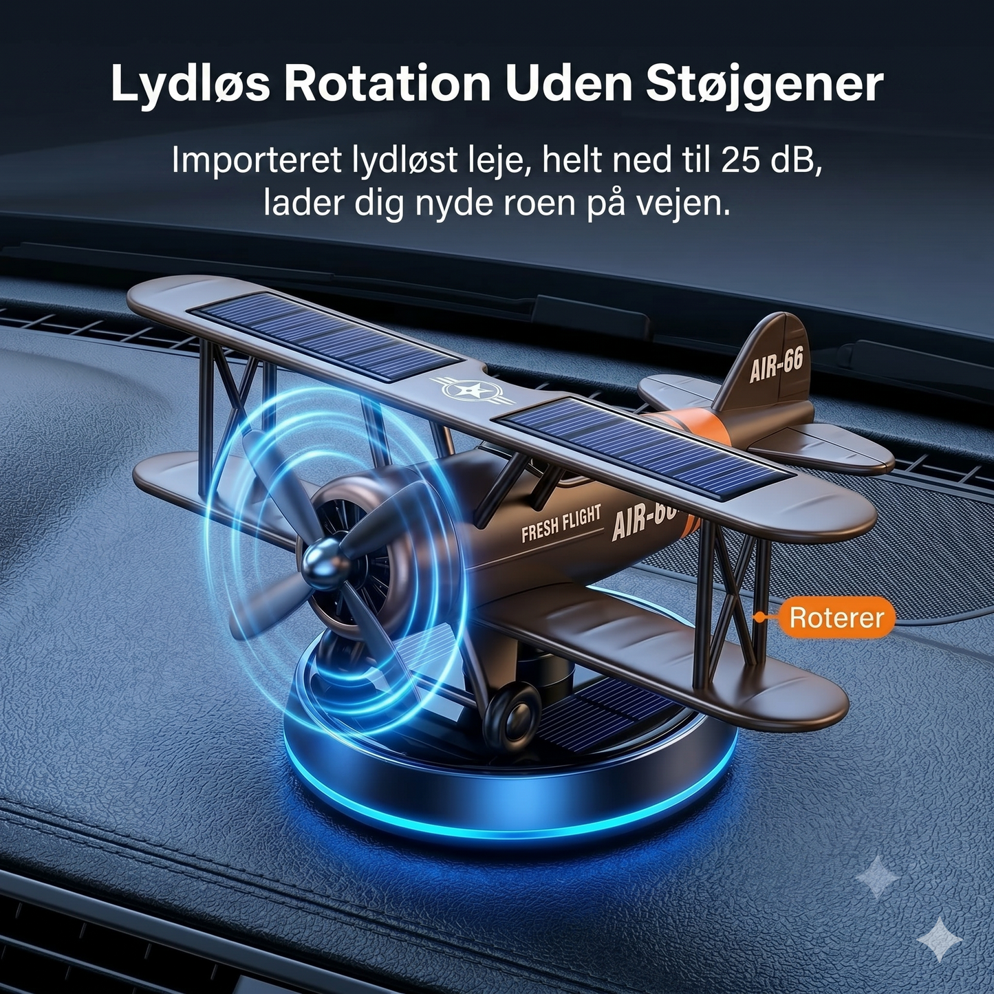 Flymodel til bildekoration med