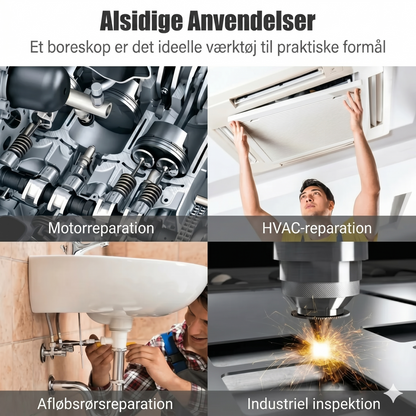 Universelt 3-i-1 endoskopkamera med IP67 vandtæt sonde