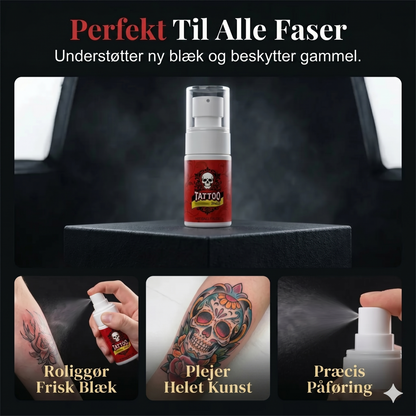 Hydrerende spray til efterbehandling af tatovering