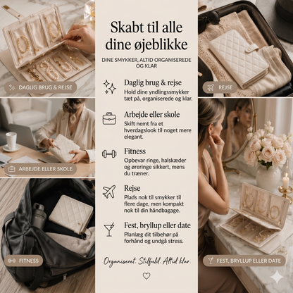 TravelLuxe smykkeskrin – kompakt og altid organiseret