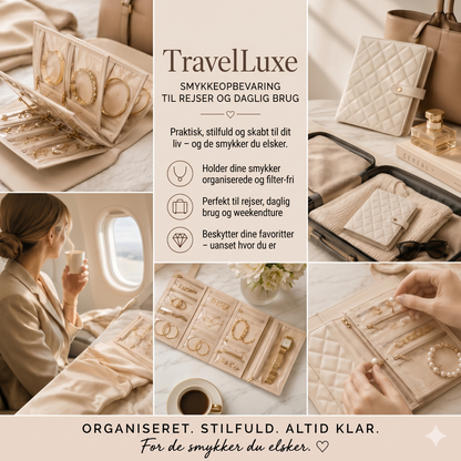 TravelLuxe smykkeskrin – kompakt og altid organiseret