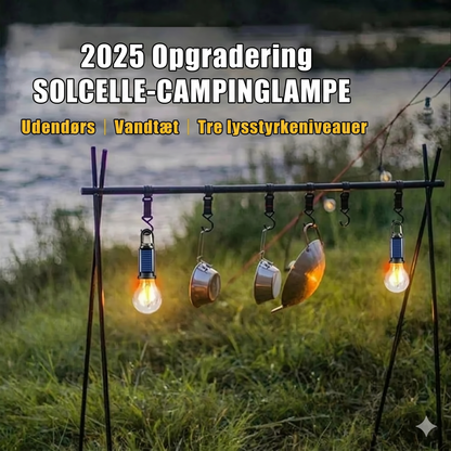 Solcelledrevet teltlys (USB-genopladelig LED-campinglygte)