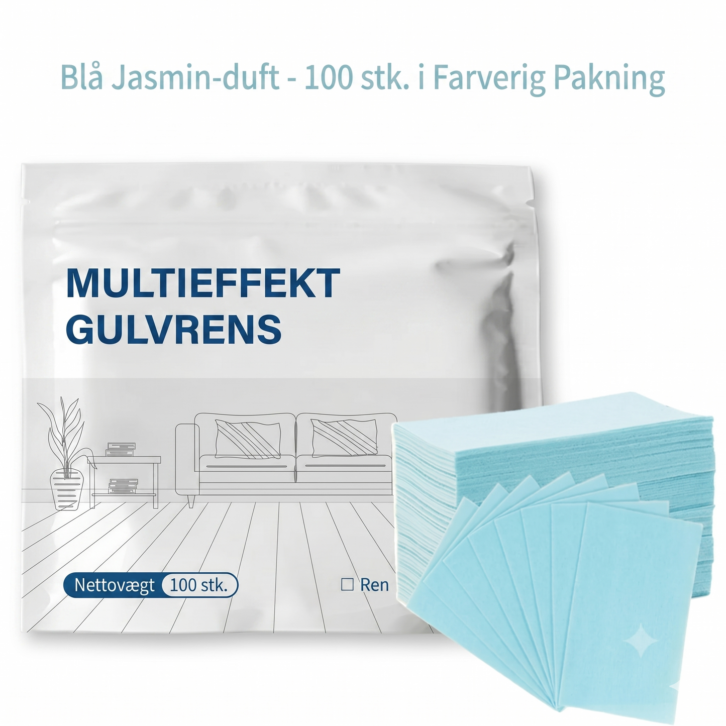 Multi-effekt gulvrengøringsark (100 stk. pr. pakke)