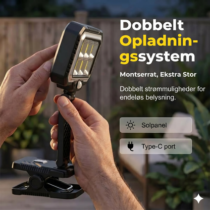 Solcelle udendørslampe – klik den fast, og din have skinner gratis!