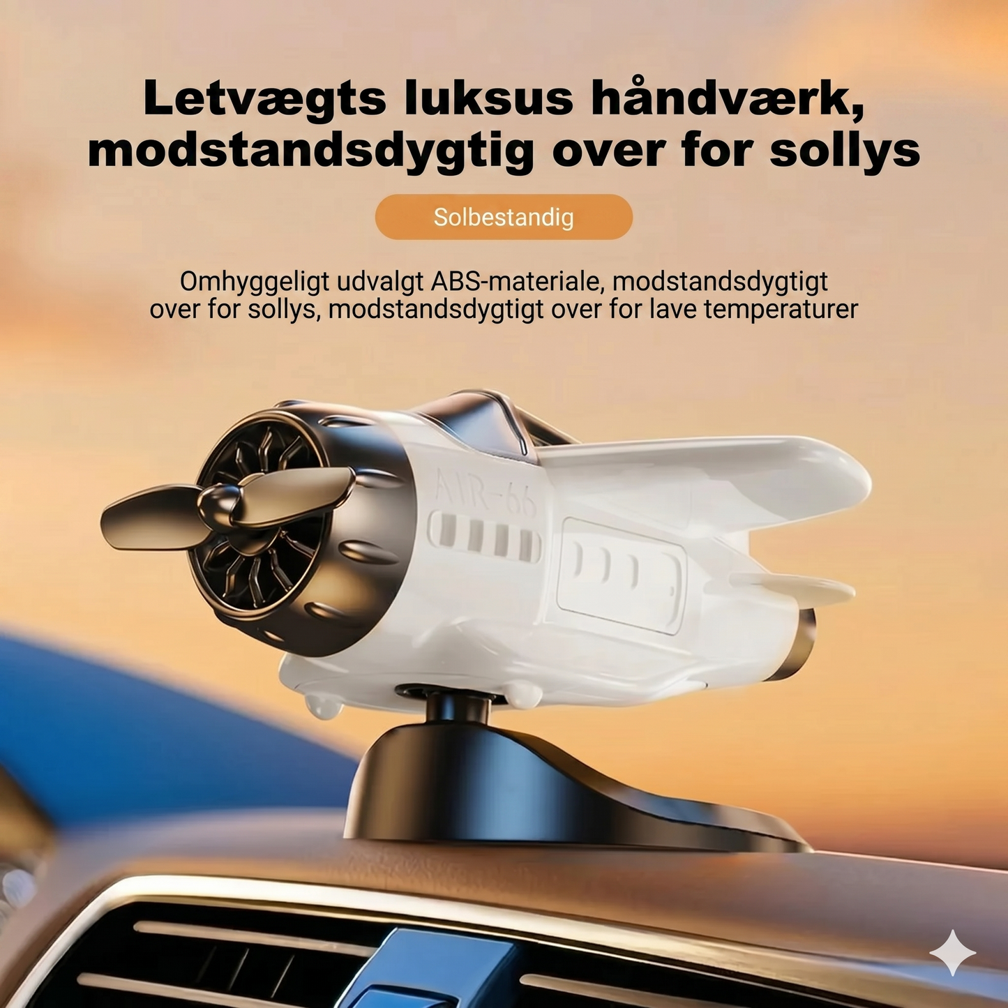 Flymodel til bildekoration med