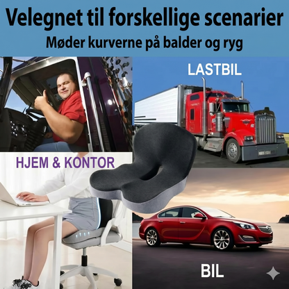 Skridsikker siddepude af memoryskum