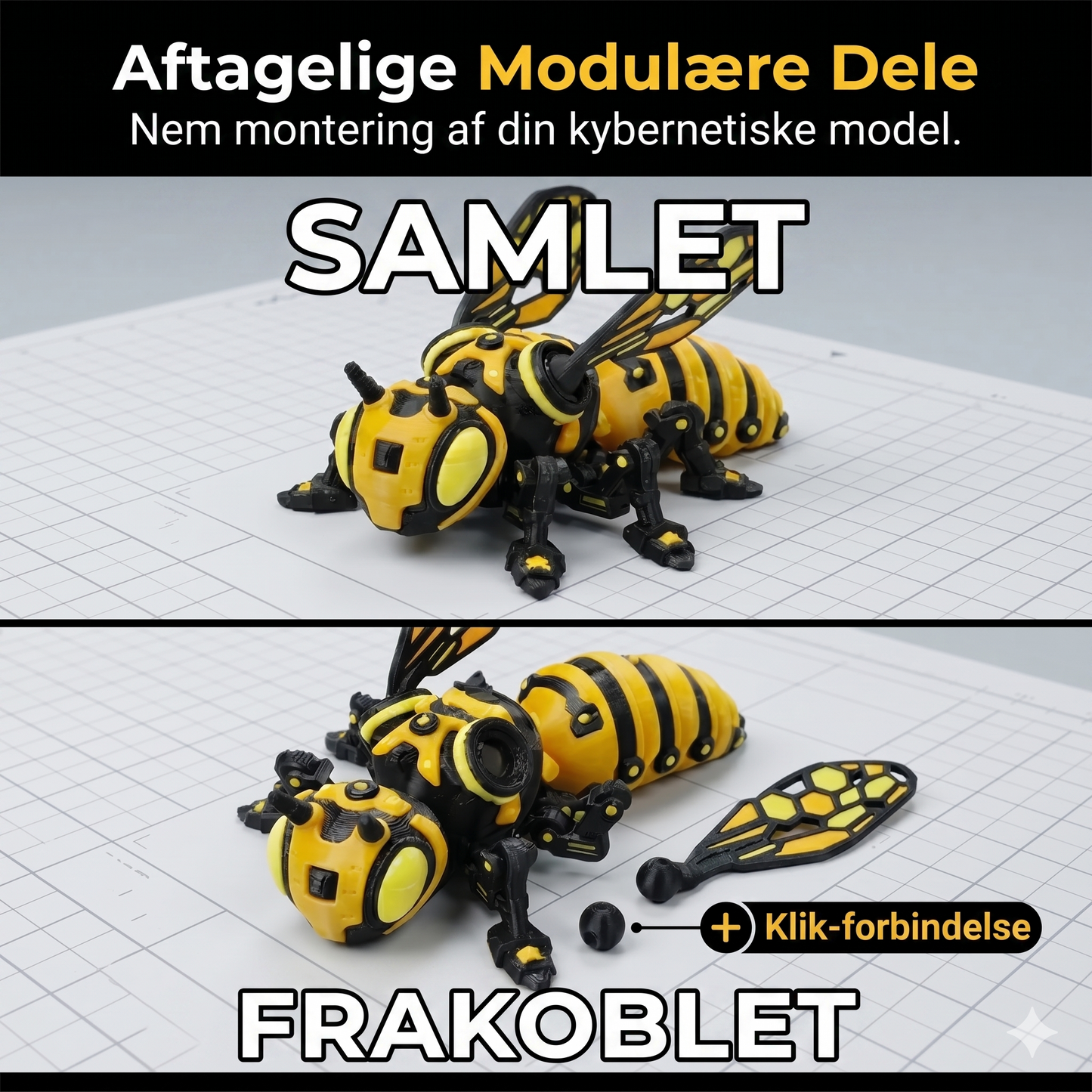 Dette er ikke et insekt, dette er et mecha-monster! Adskillelige led, futuristisk design