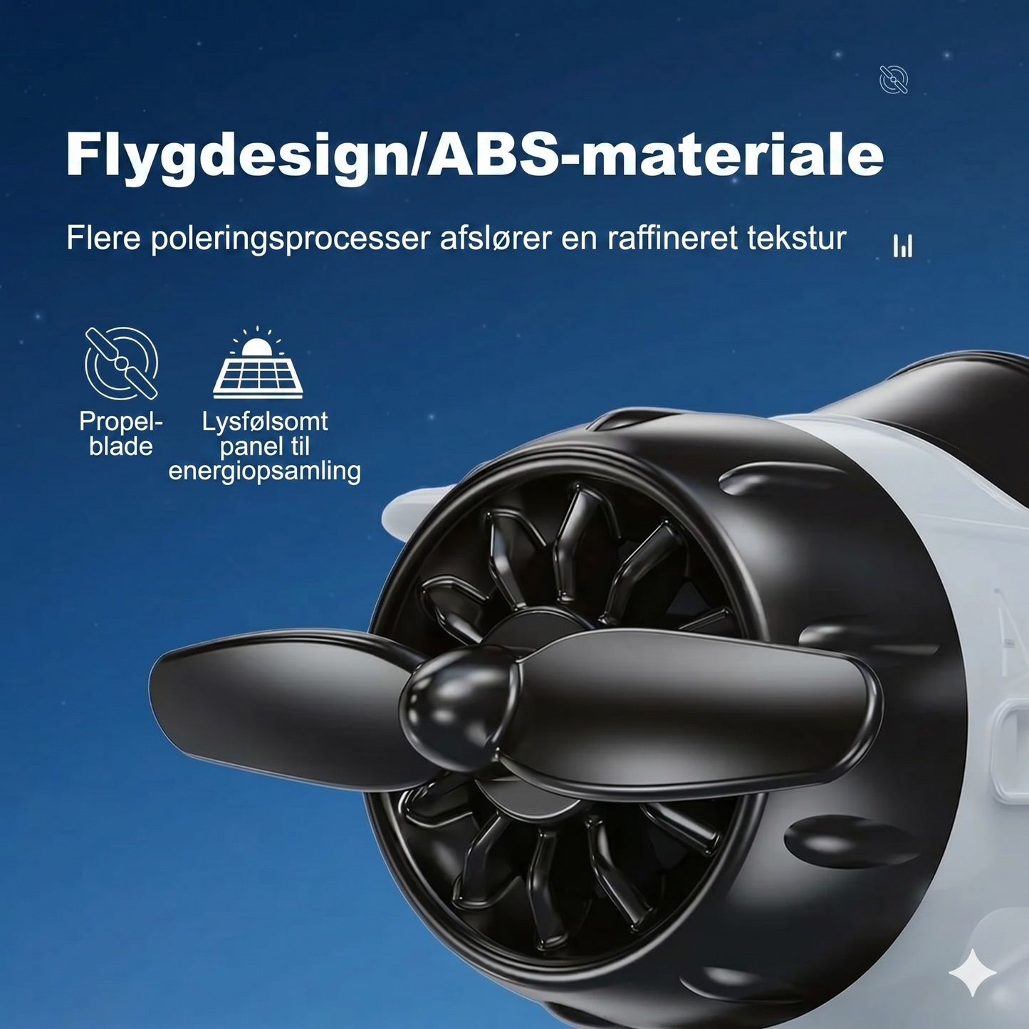 Flymodel til bildekoration med