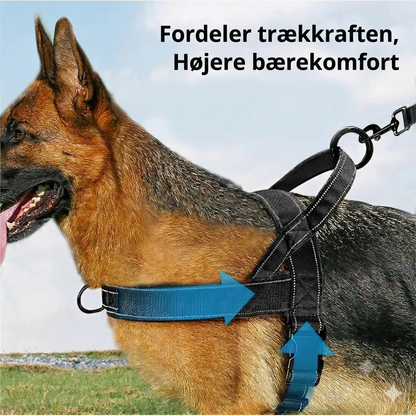 Robust taktisk hundesele med håndtag