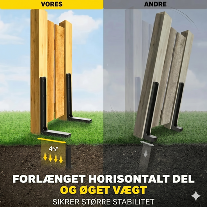 Reparationssæt til tunge hegnspæle