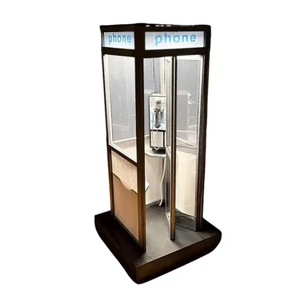 Retro telefonboks lampe