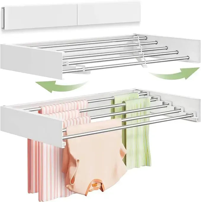 Pladsbesparende AirFold-tørrestativ