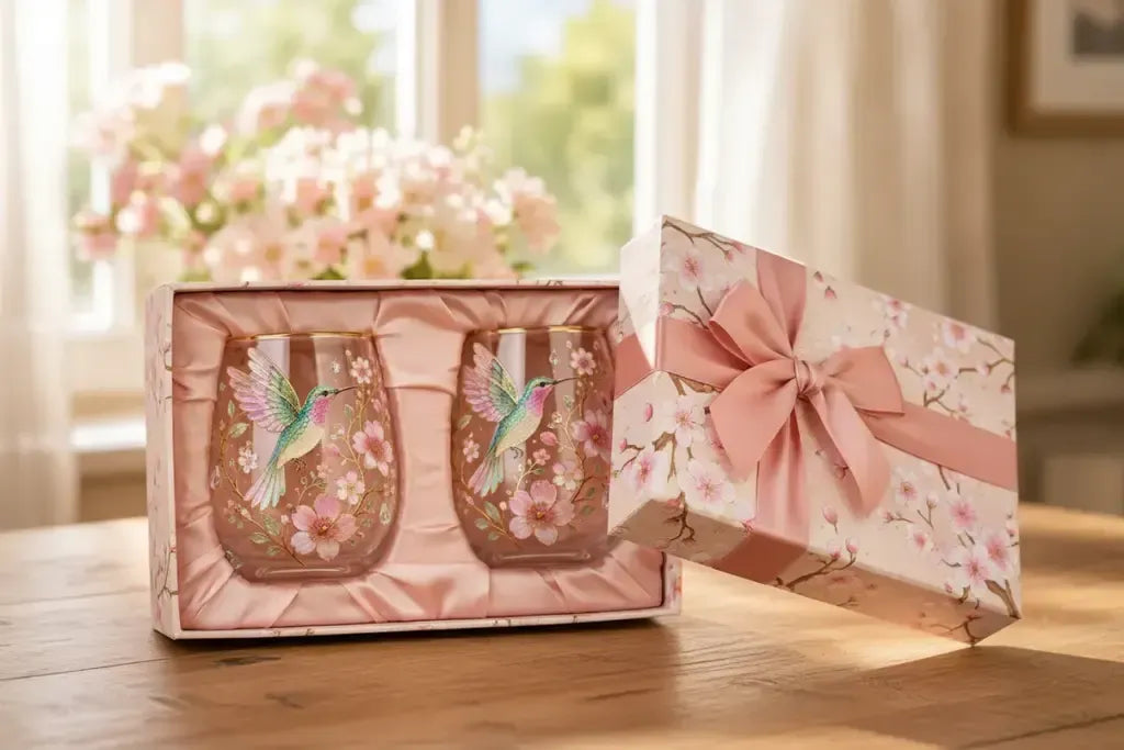 Sommermorgen - Smukke kolibri-glas