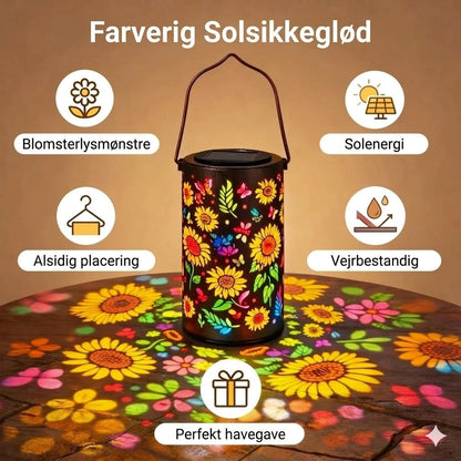 Hængende solcelle-lanterne med udskåret mønster