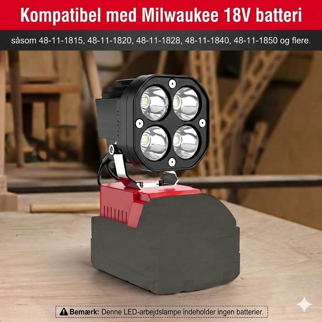 40 W bærbar 6000 lm LED-arbejdslampe