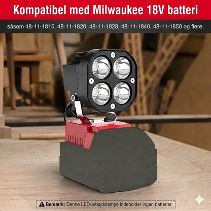 40 W bærbar 6000 lm LED-arbejdslampe