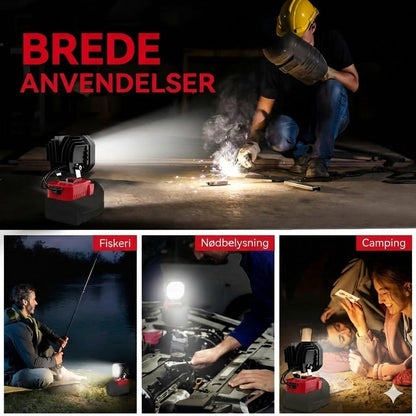 40 W bærbar 6000 lm LED-arbejdslampe